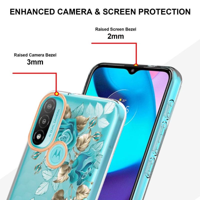 Kryty Na Mobil Na Motorola Moto E20 / E30 / E40 Modrá Růže