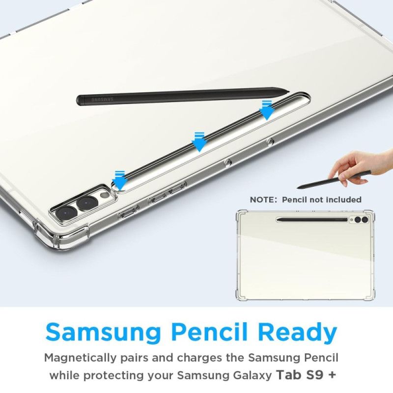 Kryt Samsung Galaxy Tab S10 Plus Průhledný S Držákem Stylusu
