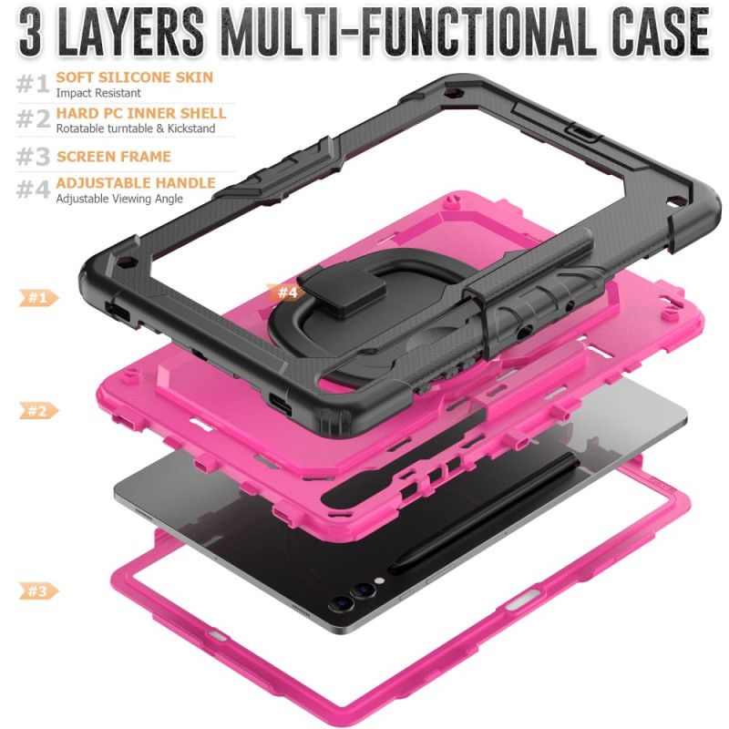 Kryt Samsung Galaxy Tab S10 Plus Ultra Odolná Ochrana S Držákem Stylusu A Ramenním Popruhem