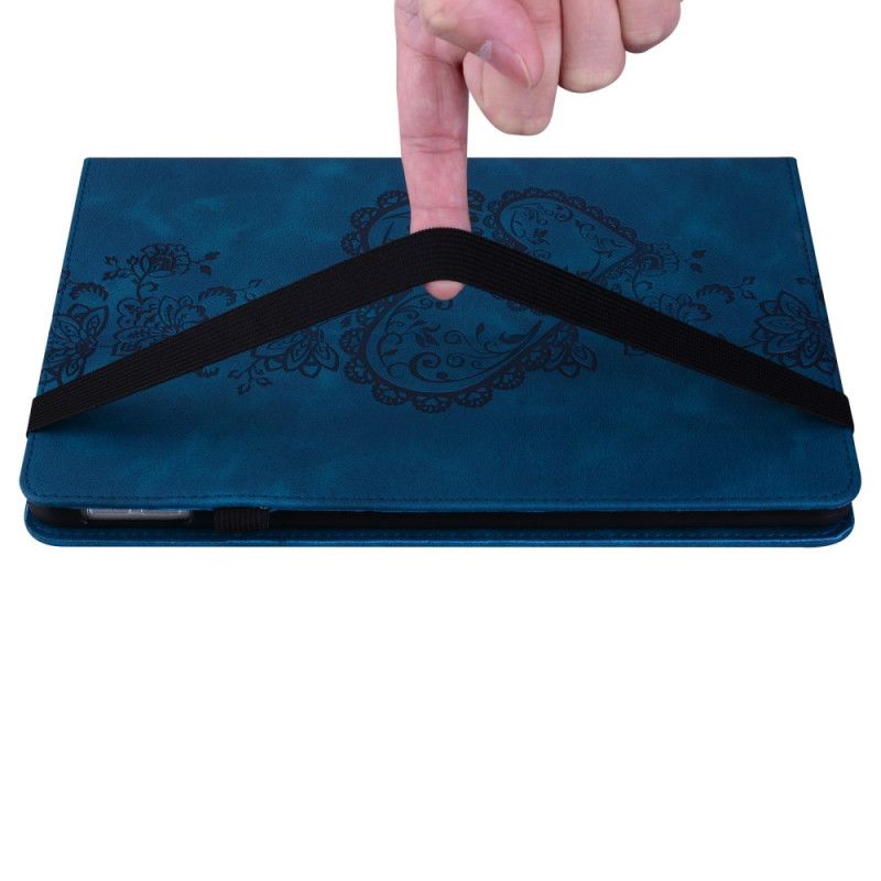 Pouzdro Na Samsung Galaxy Tab S10 Plus Srdíčka S Efektem Semiše