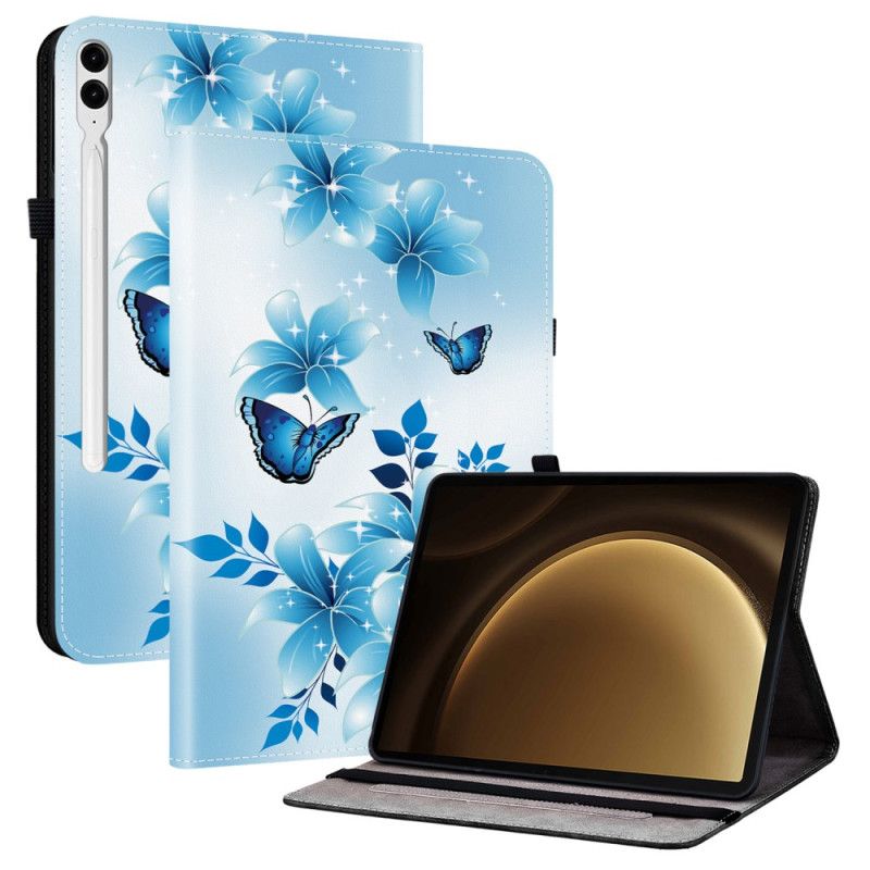 Pouzdro Samsung Galaxy Tab S10 Plus Vzor Modrého Motýla