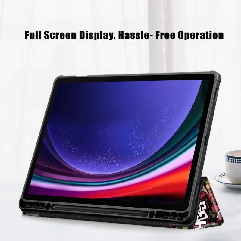 Samsung Galaxy Tab S10 Plus Průhledná Zadní Strana S Graffiti