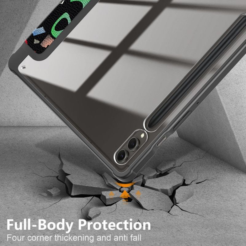 Samsung Galaxy Tab S10 Plus Průhledná Zadní Strana S Graffiti