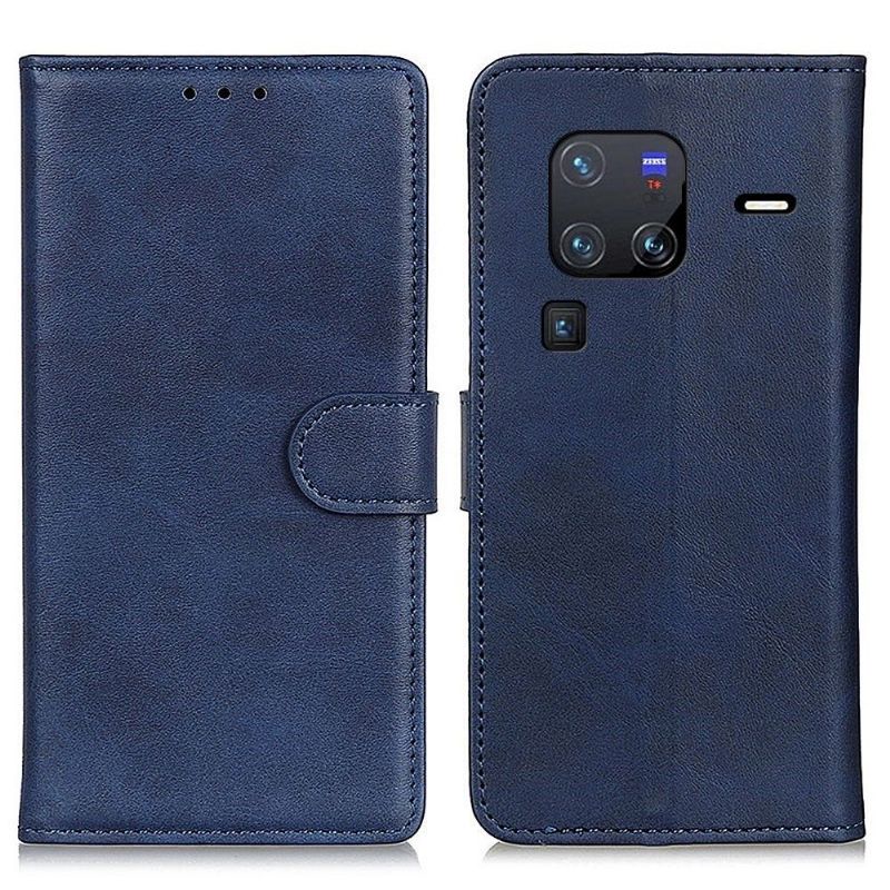 Flipové Pouzdro Na Vivo X80 Pro Efekt Matné Kůže Marius