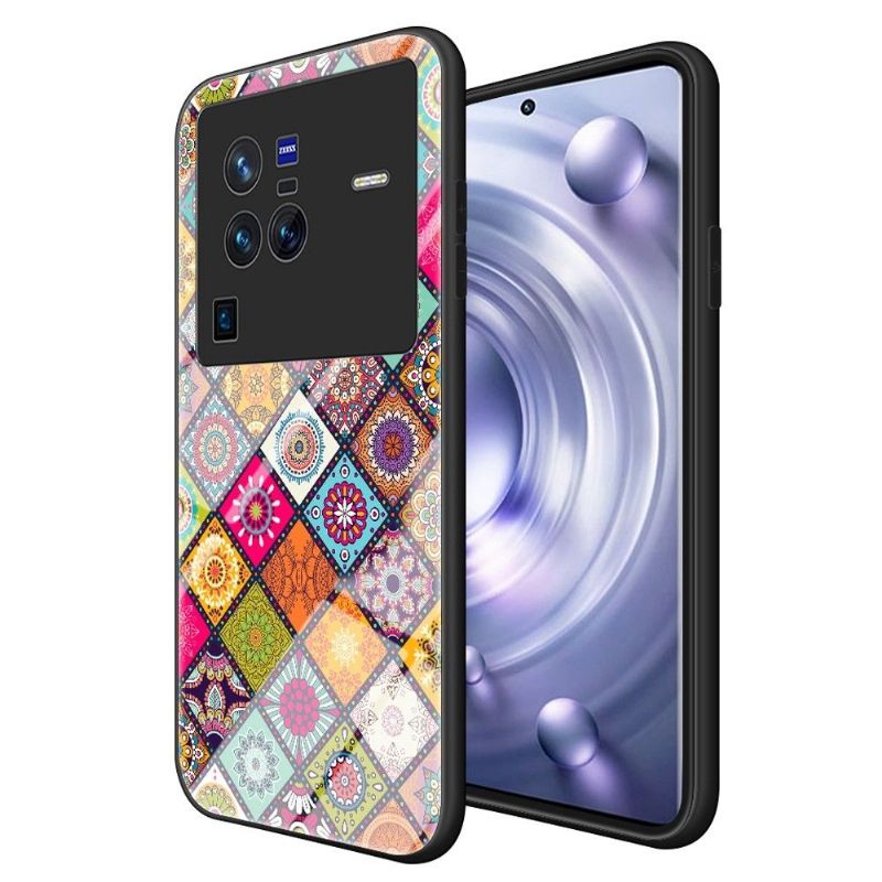 Kryt Na Vivo X80 Pro Mandalový Kaleidoskop Se Stojanem