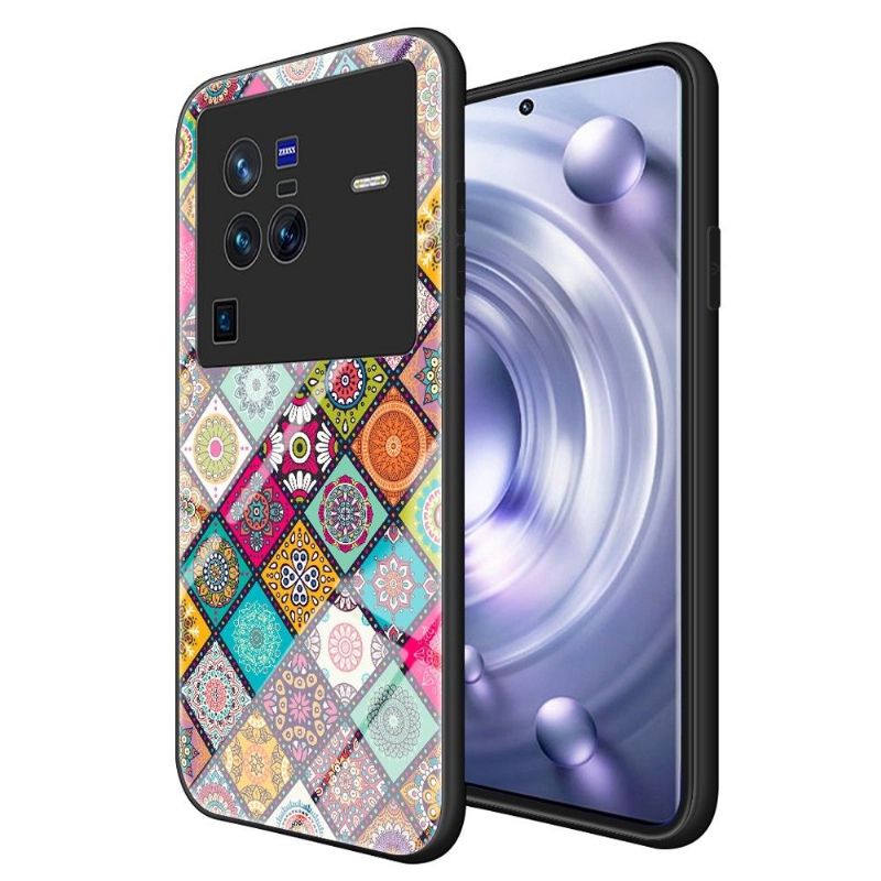 Kryt Na Vivo X80 Pro Mandalový Kaleidoskop Se Stojanem
