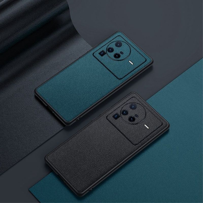 Kryty Na Mobil Na Vivo X80 Pro Zrnitá Pravá Kůže