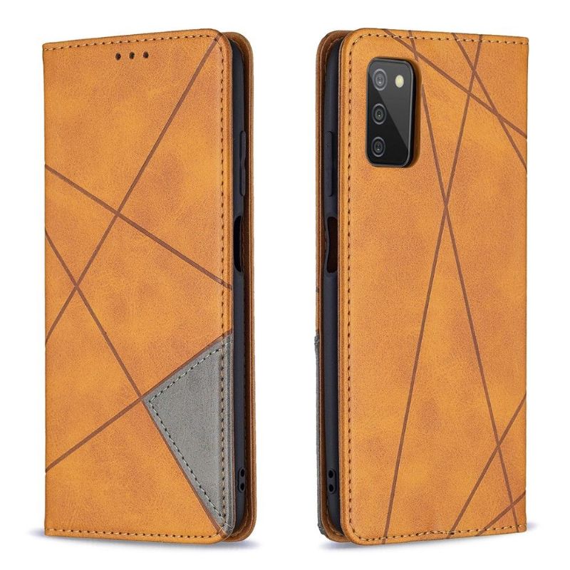 Flipové Pouzdro Na Samsung Galaxy A03s Kožený Držák Na Karty Ve Stylu Célinia