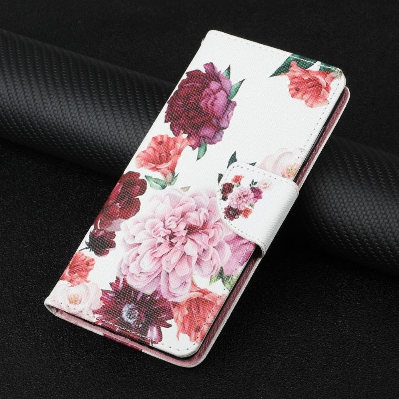 Flipové Pouzdro Na Samsung Galaxy A03s Květ Pivoňky