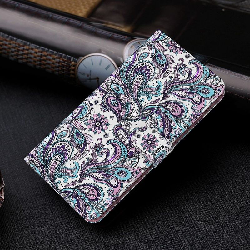 Flipové Pouzdro Na Samsung Galaxy A03s Paisley Flower