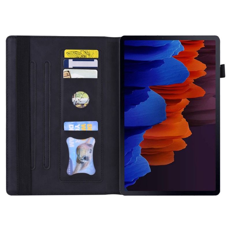 Flipové Pouzdro Na Samsung Galaxy Tab S8 Premium S Držitelem Karty