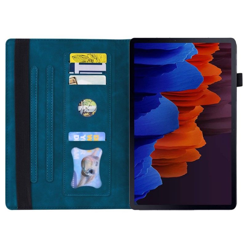 Flipové Pouzdro Na Samsung Galaxy Tab S8 Premium S Držitelem Karty