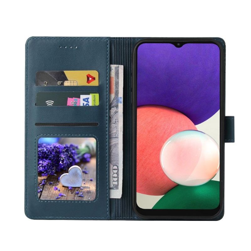 Flipové Pouzdro Na Samsung Galaxy A22 4G Držák Karet Řady 009