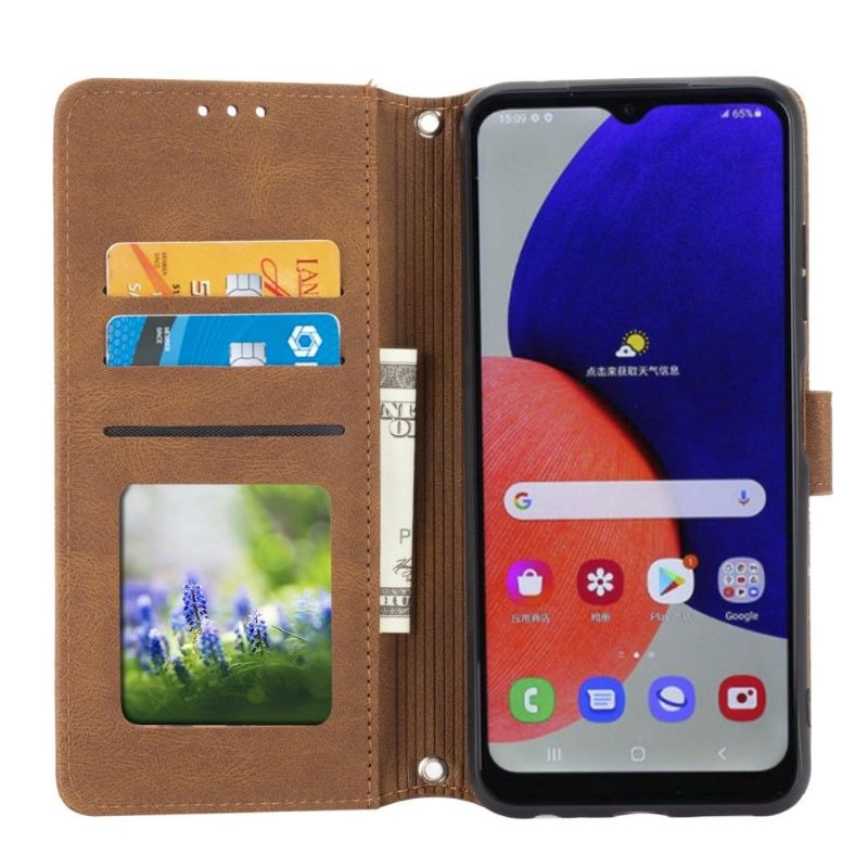 Flipové Pouzdro Na Samsung Galaxy A22 4G Na Lana Efekt Sofie Kůže
