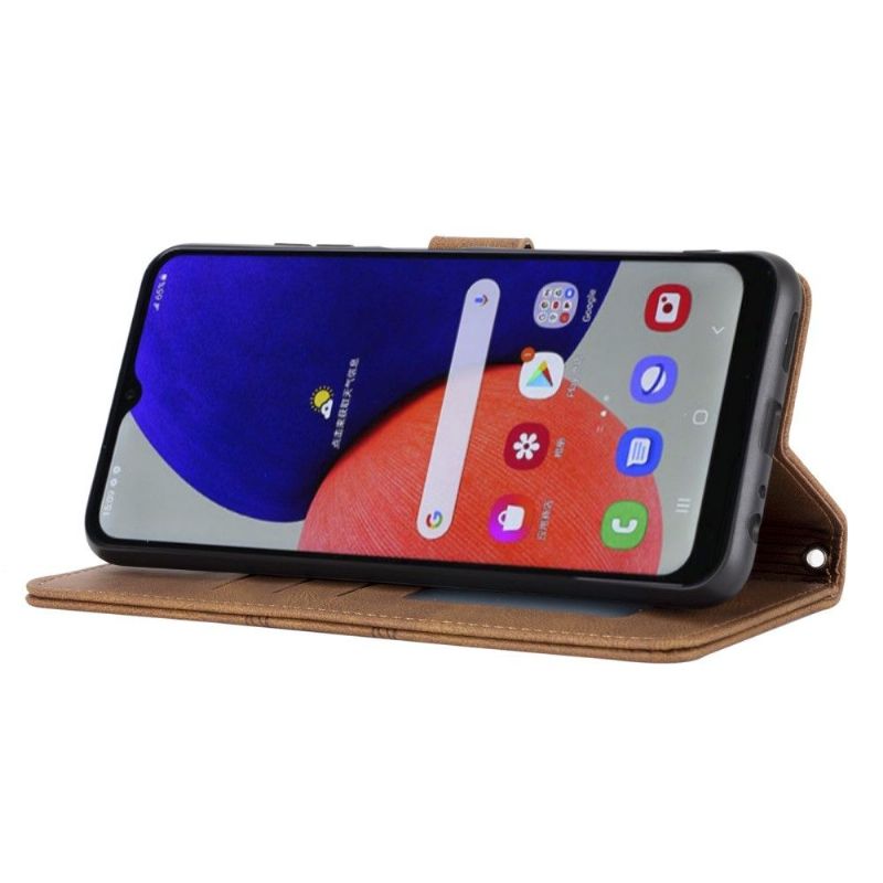 Flipové Pouzdro Na Samsung Galaxy A22 4G Na Lana Efekt Sofie Kůže