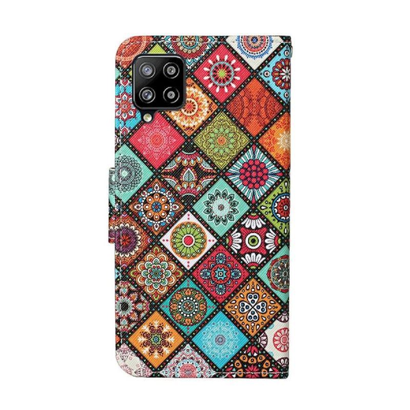 Flipové Pouzdro Na Samsung Galaxy A22 4G Mandalový Kaleidoskop