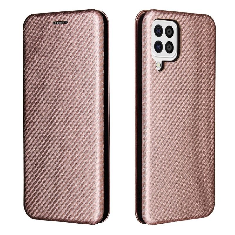 Flipové Pouzdro Na Samsung Galaxy A22 4G Umělá Kůže Ve Stylu Uhlíkových Vláken