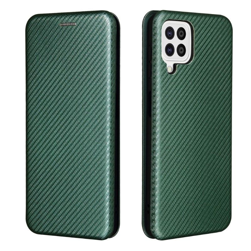 Flipové Pouzdro Na Samsung Galaxy A22 4G Umělá Kůže Ve Stylu Uhlíkových Vláken