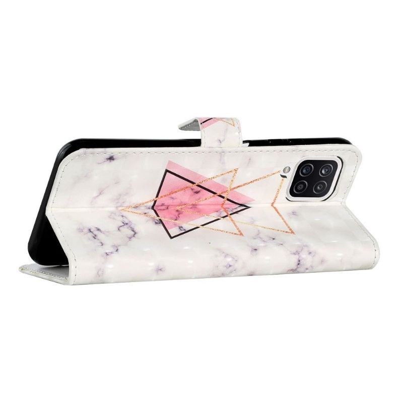 Flipové Pouzdro Na Samsung Galaxy A22 4G Vzor Trojúhelníků