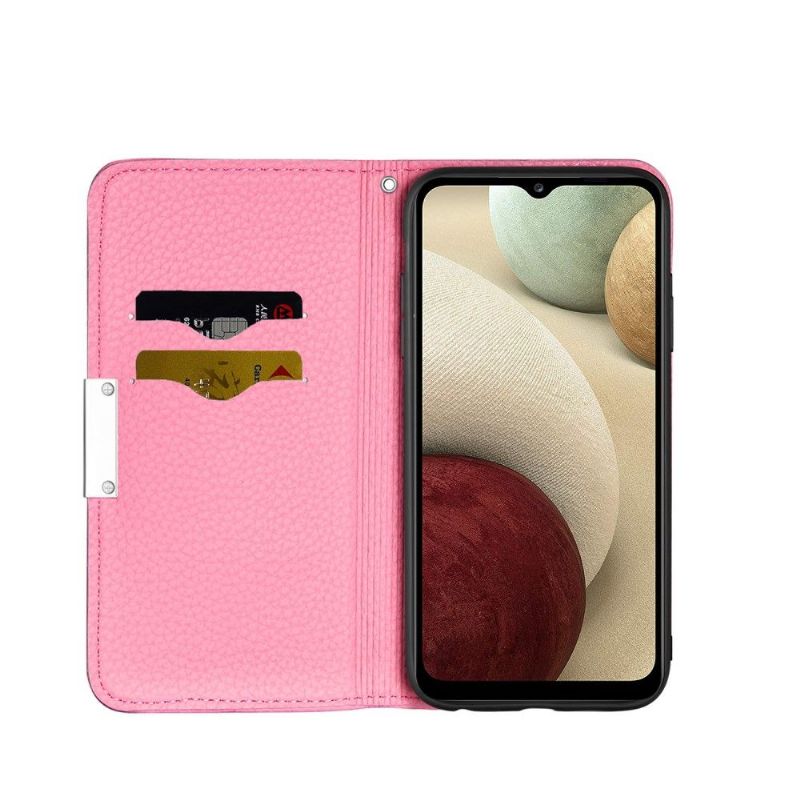 Kožené Pouzdro Na Samsung Galaxy A22 4G Flipové Pouzdro Flip Z Umělé Kůže