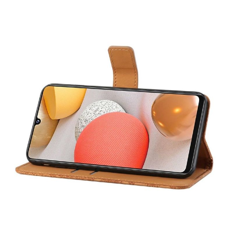 Kožené Pouzdro Na Samsung Galaxy A22 4G Kaleidoskop Z Umělé Kůže