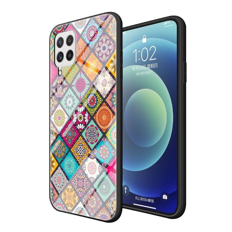 Kryt Na Samsung Galaxy A22 4G Mandalový Kaleidoskop Se Stojanem