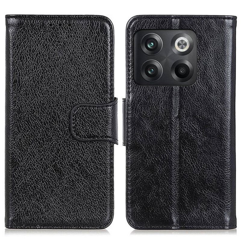 Flipové Pouzdro Na OnePlus 10T 5G Dělená Kůže Nappa