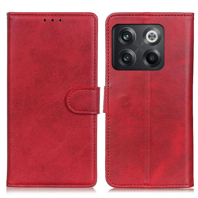 Flipové Pouzdro Na OnePlus 10T 5G Matná Umělá Kůže