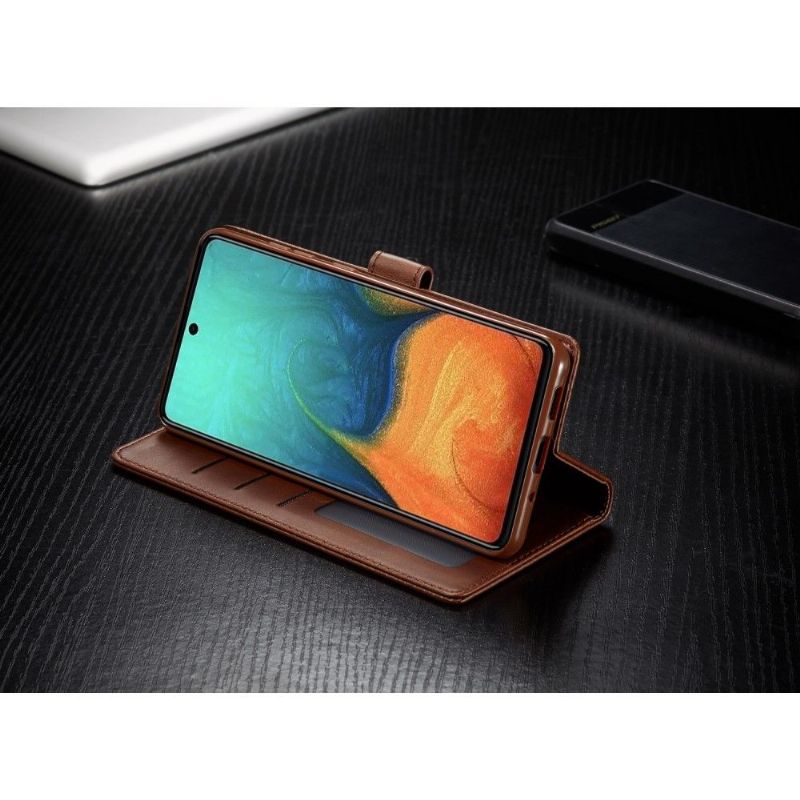 Kožené Pouzdro Folio Na Samsung Galaxy A31 Flipové Pouzdro Lc.imeeke Umělá Kůže