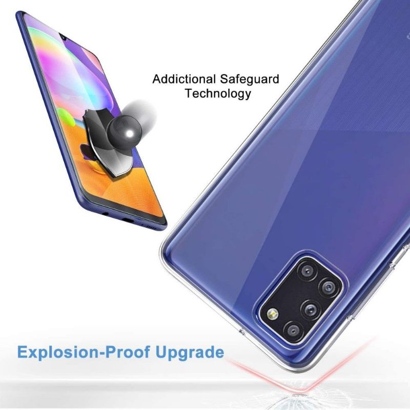 Pouzdro + Ochranná Fólie Z Tvrzeného Skla Pro Samsung Galaxy A31