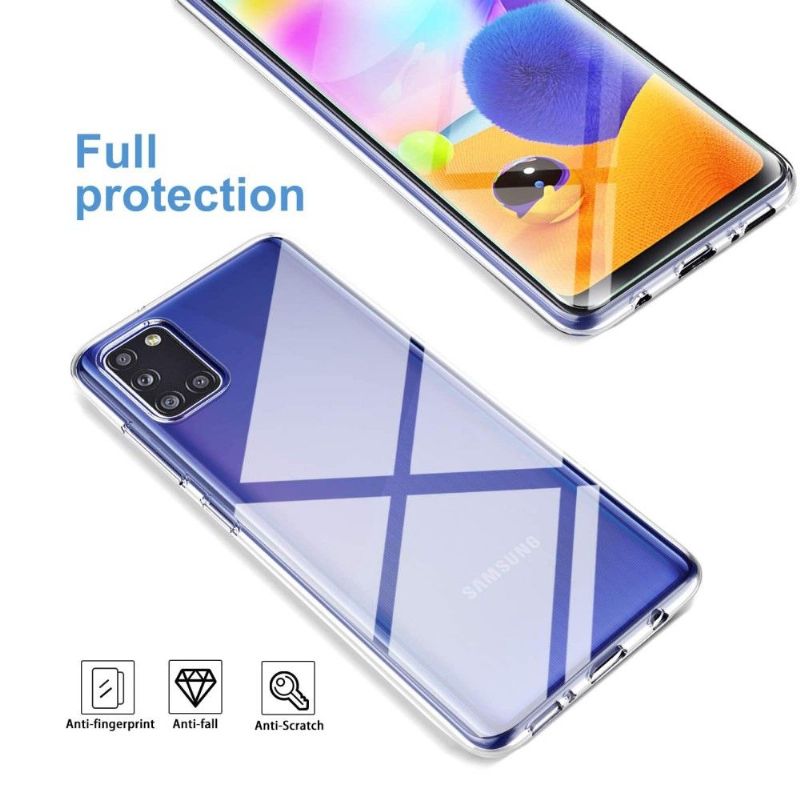 Pouzdro + Ochranná Fólie Z Tvrzeného Skla Pro Samsung Galaxy A31