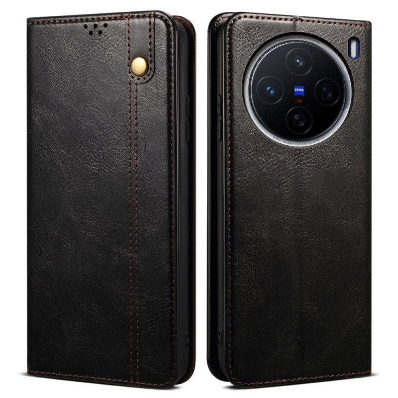 Kožené Pouzdro Vivo X200 Kryty Na Mobil Voskovaná Umělá Kůže