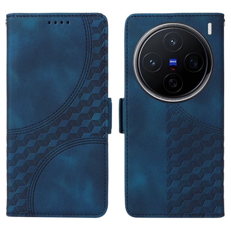 Kožený Kryt Vivo X200 Vzor Hvězd