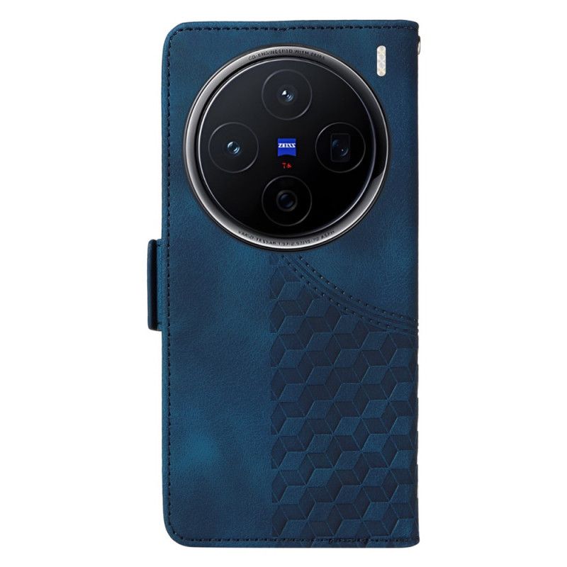 Kožený Kryt Vivo X200 Vzor Hvězd