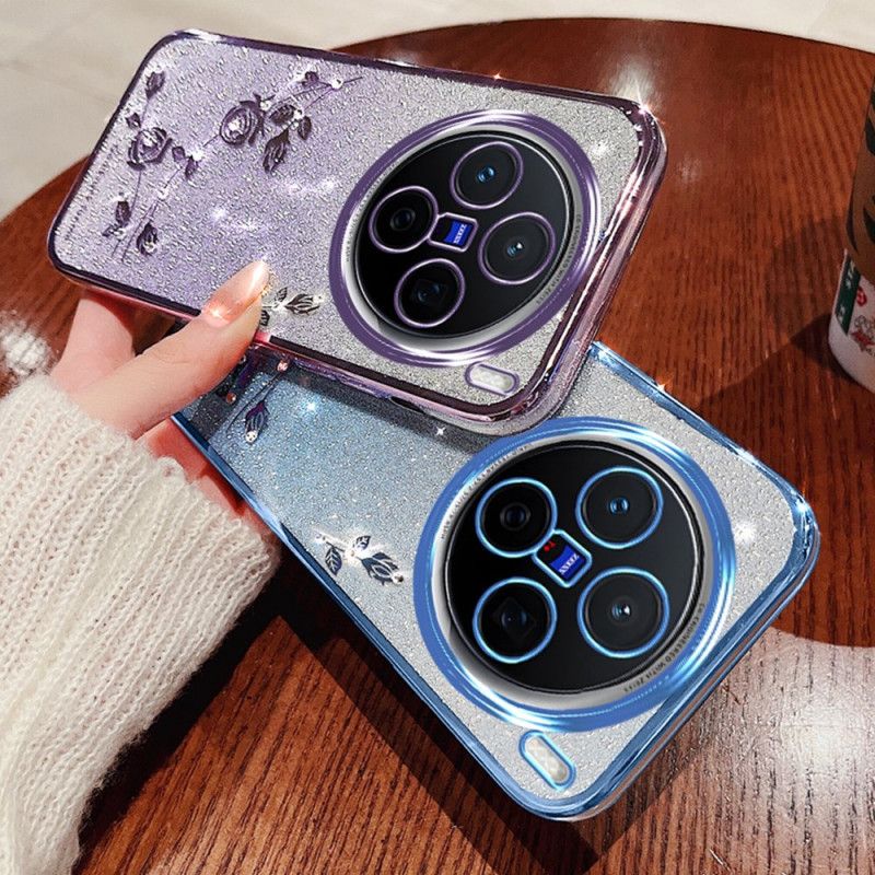 Kryt Vivo X200 Pouzdro S Květinami A Kamínky