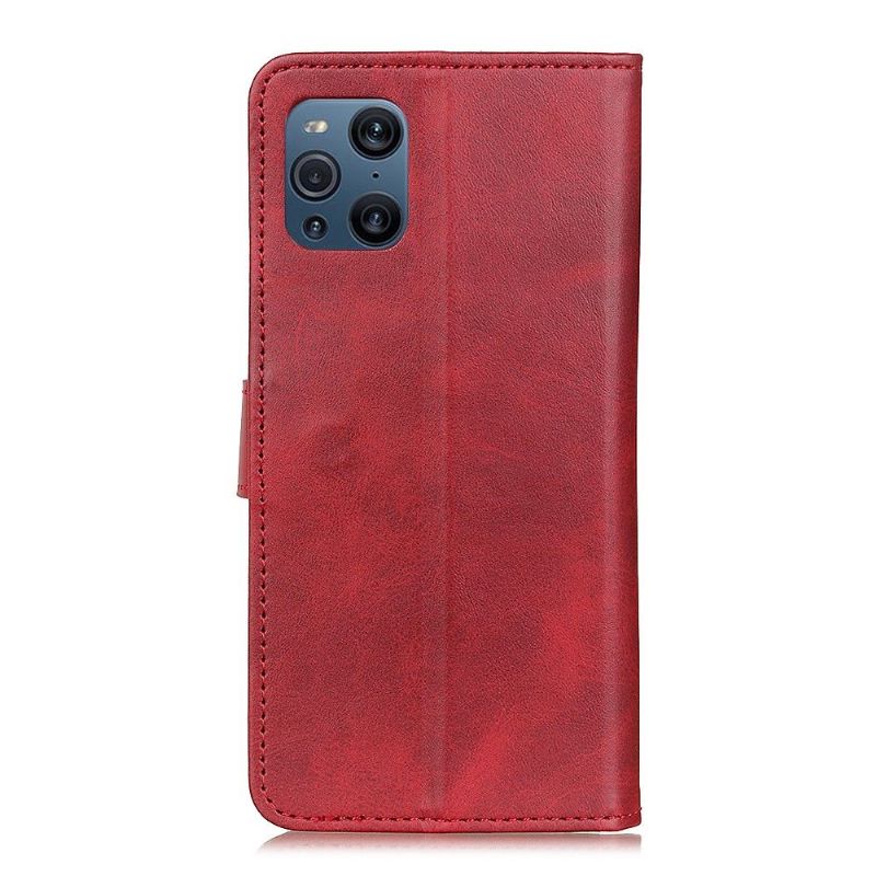 Flipové Pouzdro Na Oppo Find X3 Pro Efekt Matné Kůže Marius