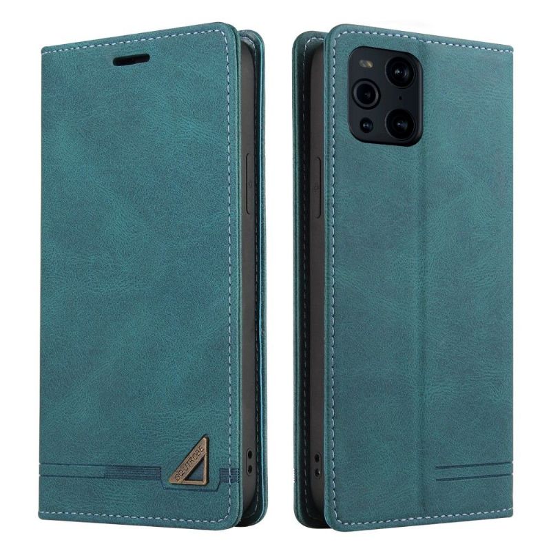 Flipové Pouzdro Na Oppo Find X3 Pro Gq.utrobe Faux Leather Retro