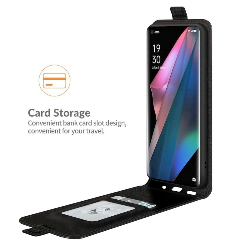 Flipové Pouzdro Na Oppo Find X3 Pro Kožené Pouzdro Vertikální Umělá Kůže