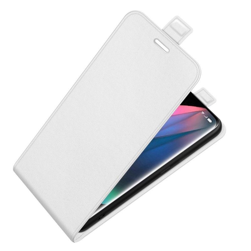 Flipové Pouzdro Na Oppo Find X3 Pro Kožené Pouzdro Vertikální Umělá Kůže