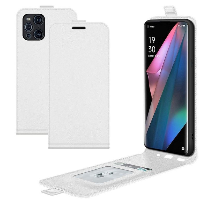 Flipové Pouzdro Na Oppo Find X3 Pro Kožené Pouzdro Vertikální Umělá Kůže