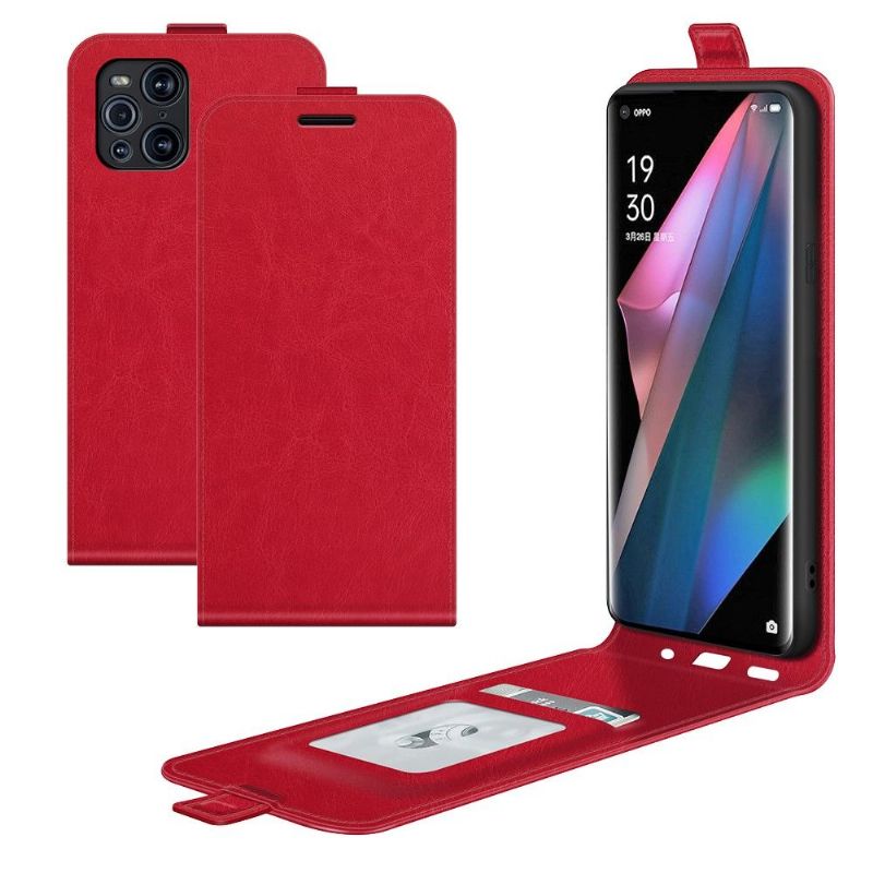Flipové Pouzdro Na Oppo Find X3 Pro Kožené Pouzdro Vertikální Umělá Kůže