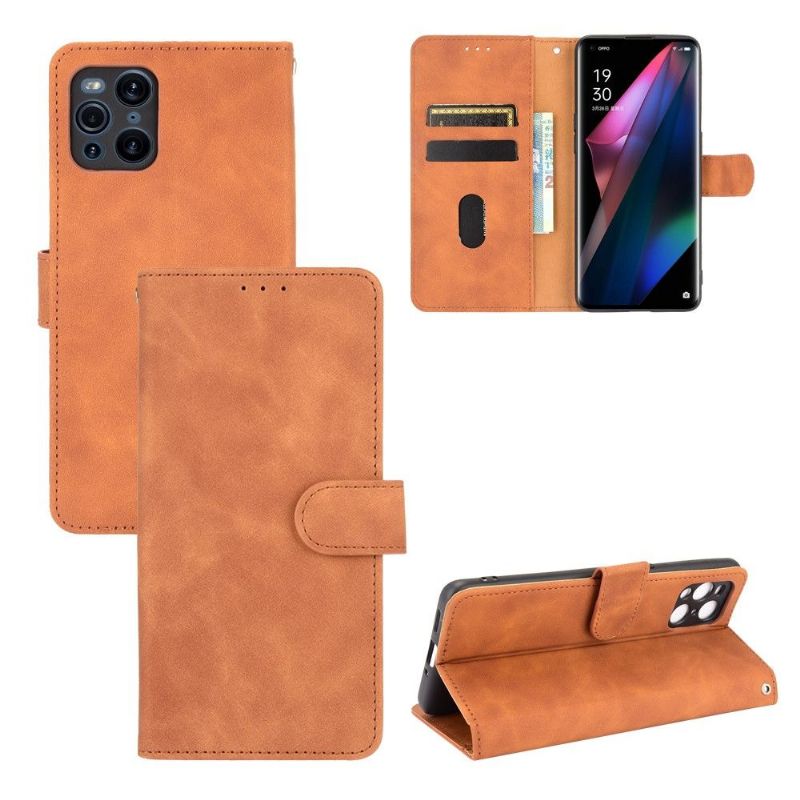 Flipové Pouzdro Na Oppo Find X3 Pro Měkký Dotek