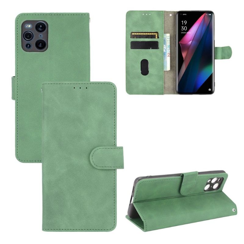 Flipové Pouzdro Na Oppo Find X3 Pro Měkký Dotek