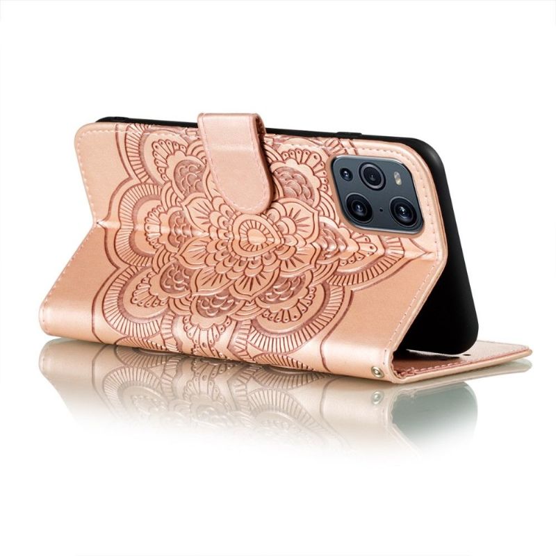 Flipové Pouzdro Na Oppo Find X3 Pro Single Mandala