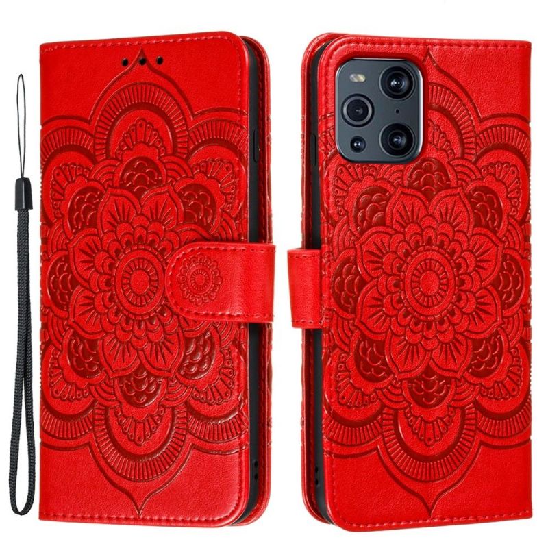 Flipové Pouzdro Na Oppo Find X3 Pro Single Mandala