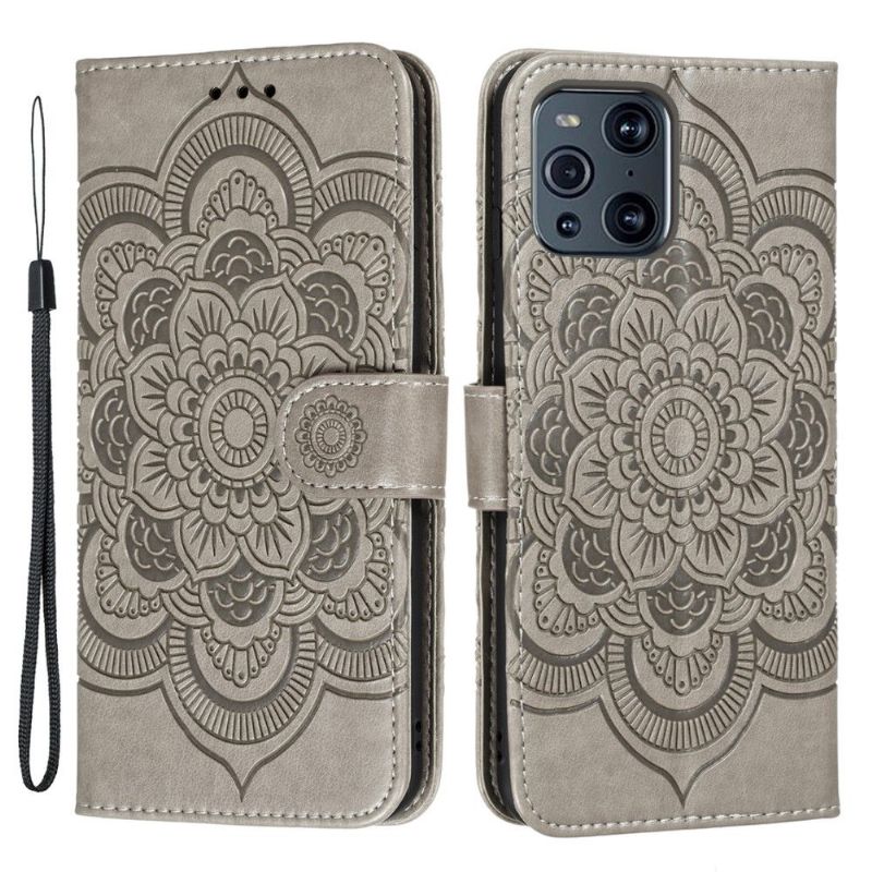 Flipové Pouzdro Na Oppo Find X3 Pro Single Mandala