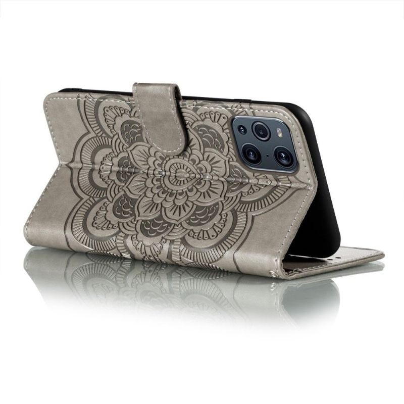 Flipové Pouzdro Na Oppo Find X3 Pro Single Mandala