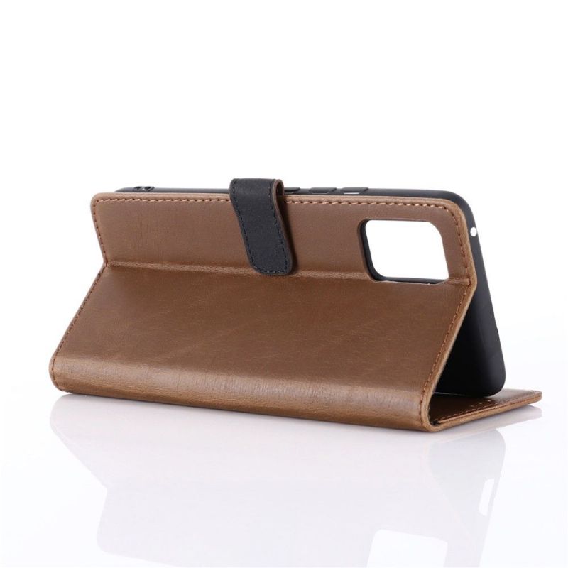 Kožené Pouzdro Folio Na Oppo Find X3 Pro Flipové Pouzdro Retro Folie Z Umělé Kůže