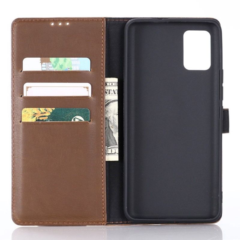 Kožené Pouzdro Folio Na Oppo Find X3 Pro Flipové Pouzdro Retro Folie Z Umělé Kůže