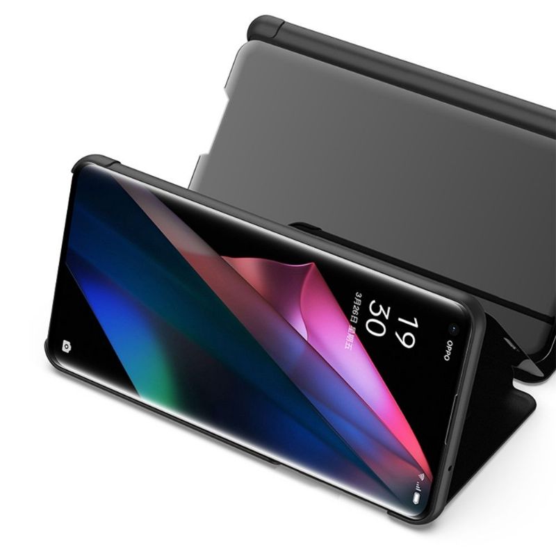 Kryt Na Oppo Find X3 Pro Flipové Pouzdro Zrcadlový Efekt